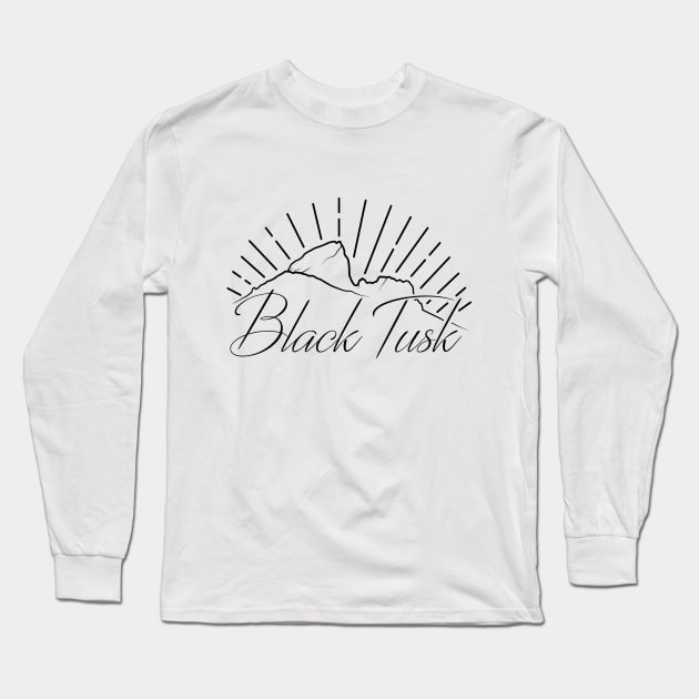 Black Tusk Long Sleeve T-Shirt by StevenSwanboroughDesign